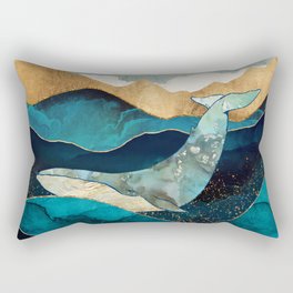 Blue Whale Rectangular Pillow
