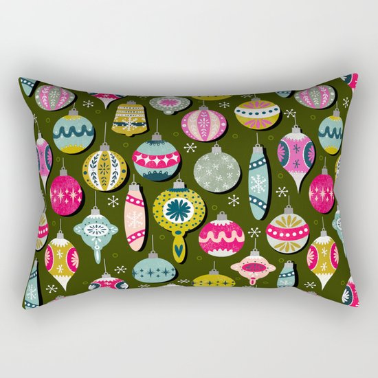 Christmas Ornaments Rectangular Pillow