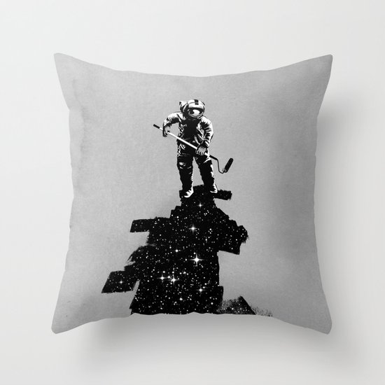 Negative Space Throw Pillow