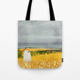There's a ghost in the wheat field again... Tote Bag