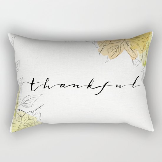 THANKFUL LEAFS Rectangular Pillow
