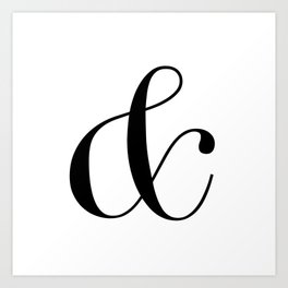 Ampersand Sign Art Print