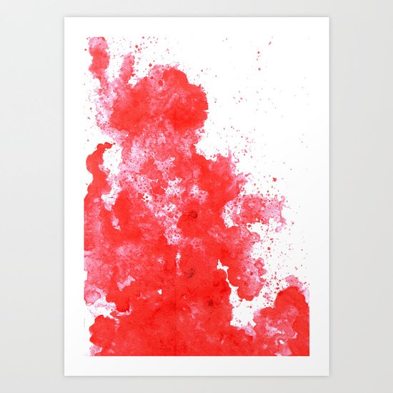 Red Stain Art Print