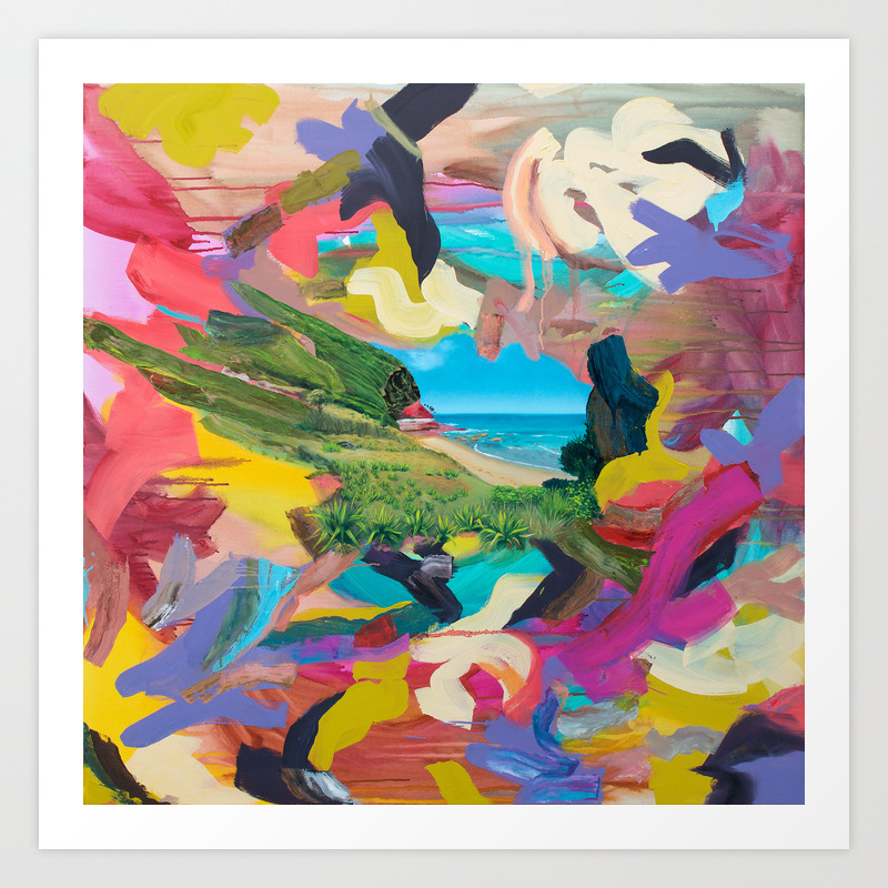 Werrong Beach New Year S Day Art Print By Kimleutwyler Society6
