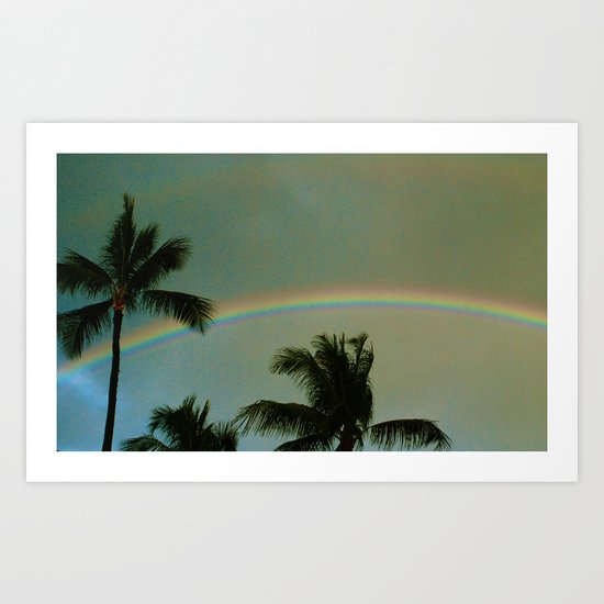 Rainy Rainbow Art Print