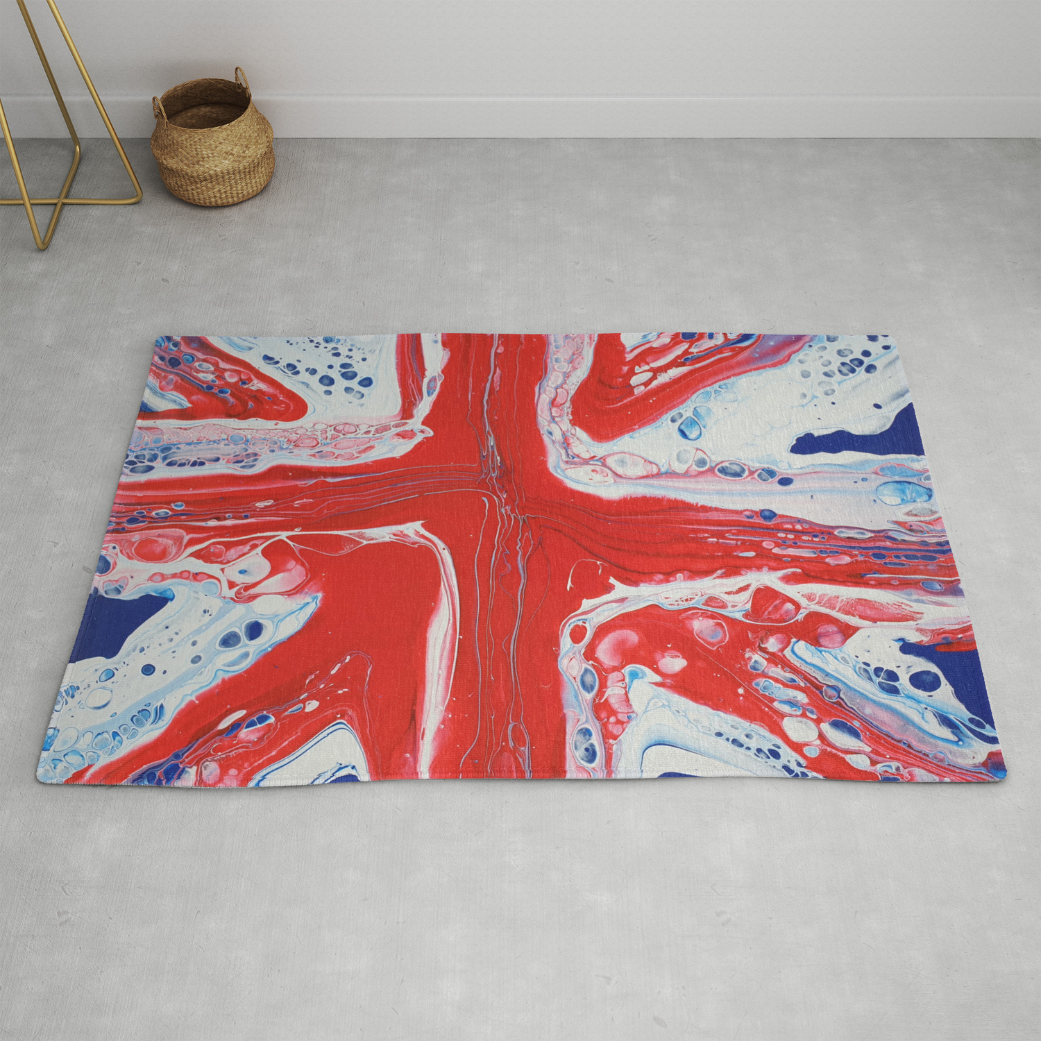 Abstract Union Jack Rug By Sharonperryart Society6