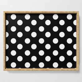 Polka Dot (White & Black Pattern) Serving Tray