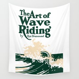 The Art of Wave Riding 1931, First Surfing Book Artwork, for Wall Art, Prints, Posters, Tshirts, Men, Women, Kids Wall Tapestry