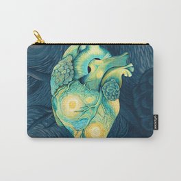 Anatomical Human Heart - Starry Night Inspired Carry-All Pouch