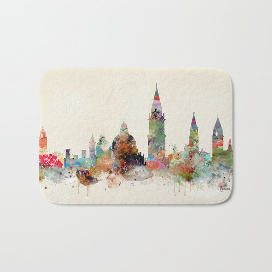 venice italy skyline Bath Mat
