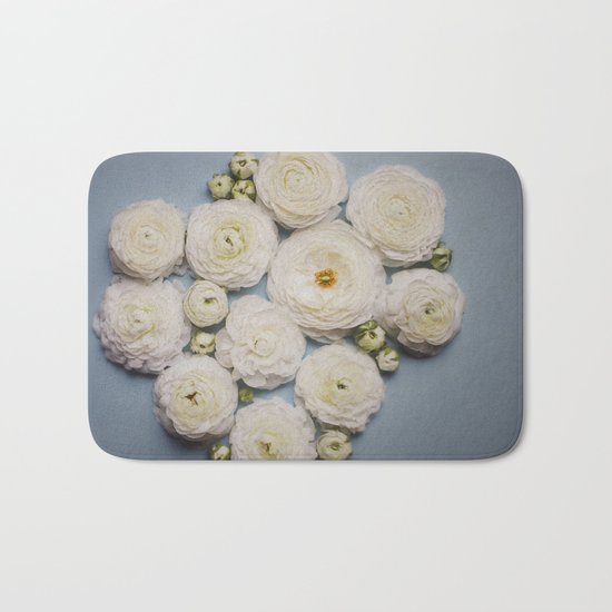 Floral Pattern Bath Mat