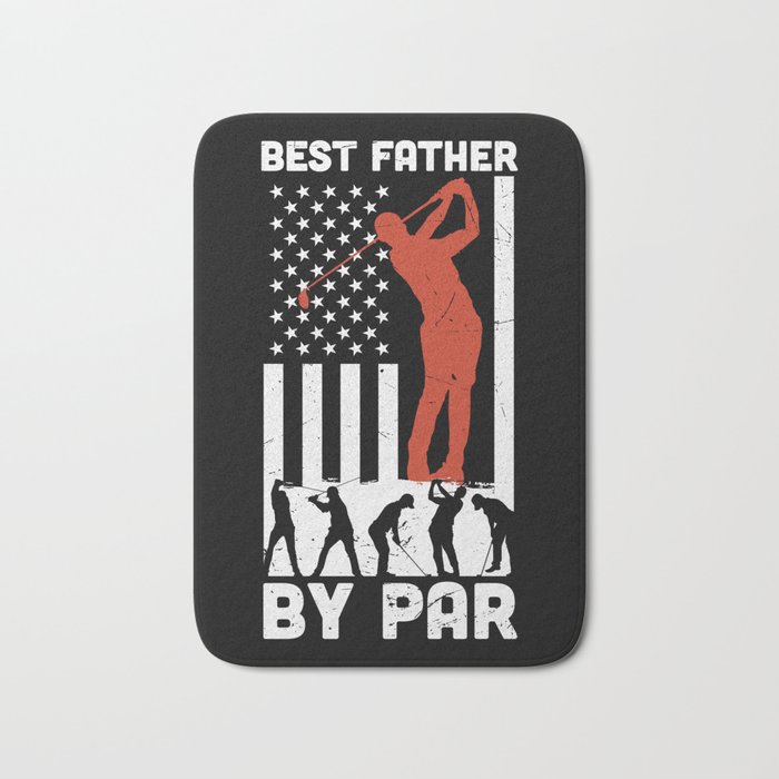 Best Father By Par Golf Dad Bath Mat