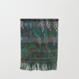Green cascade green leaves Wall Hanging