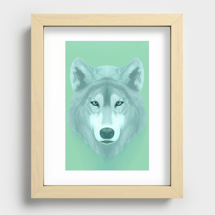 wolf Recessed Framed Print