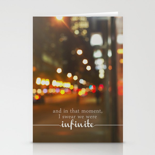 perks of being a wallflower - we were infinite Stationery Cards