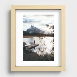 Vermillion Lakes Recessed Framed Print