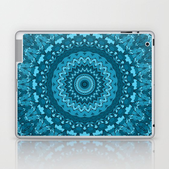 Aqua Mandala Laptop & iPad Skin