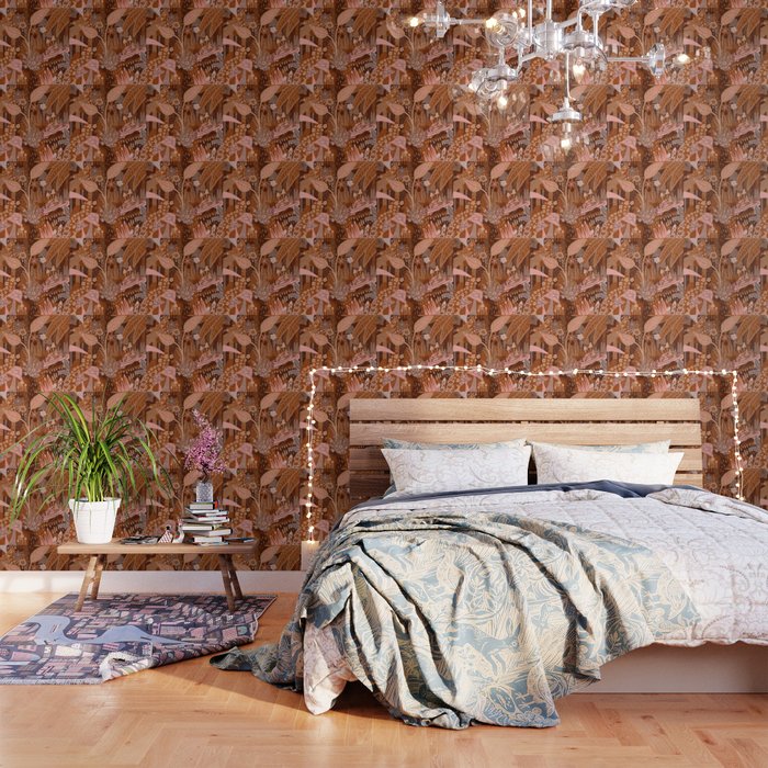 Terracotta Forest Wallpaper