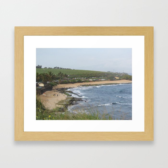 Hawaii Coast Line Framed Art Print