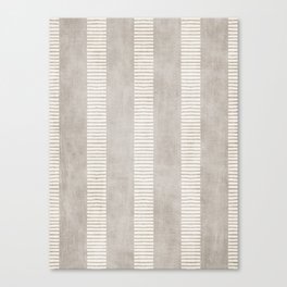 Minimalist Pattern Beige Ivory White II Canvas Print