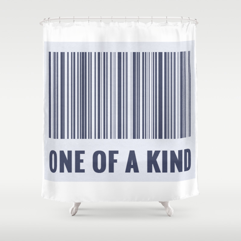 One Of A Kind Barcode Quote Shower Curtain By Quoteme Society6