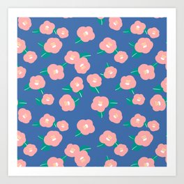 a lovely camellia(2) Art Print | Flowerpattern, Digital, Lovely, Pink And Purple, Taeng2, Flowers, Charming, Lovelycamellia, Camellia, Pattern 