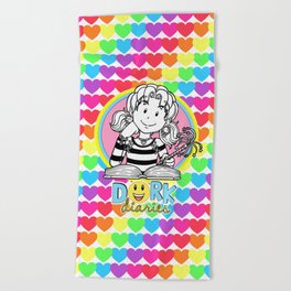 Dork Diaries Happy Hearts Beach Towel