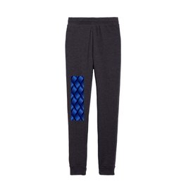 3D twisted tech ribbons electric blue Kids Joggers