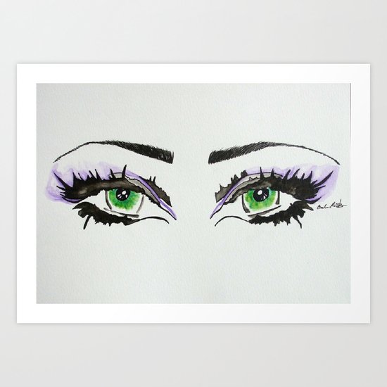 Look into my eyes... Art Print