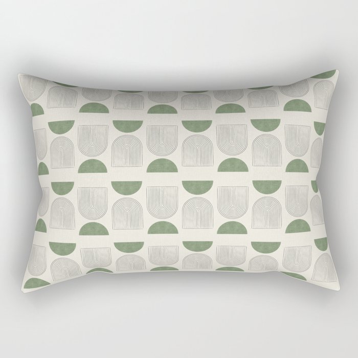 Arch balance green Rectangular Pillow