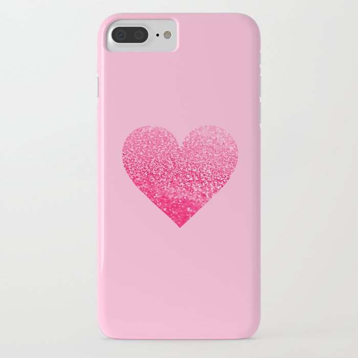 Save 20% Off  Hot Pink Glitter Printed iPhone 7 Plus Case - Case Plus