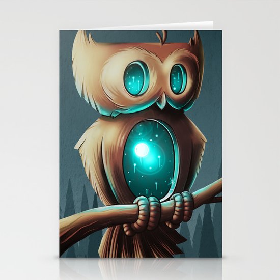 Night Owl Stationery Cards