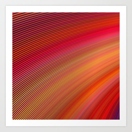 Surfing on the Sun Art Print