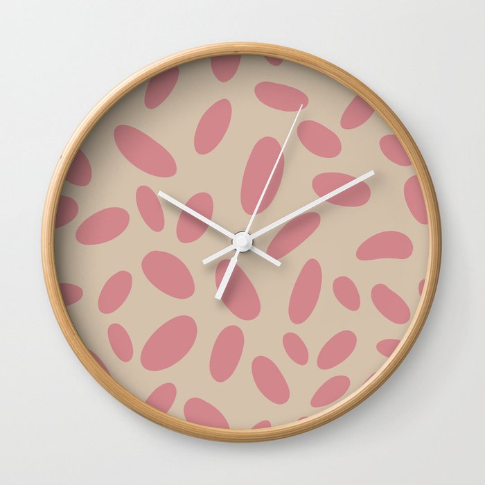 Cutie jellybeans - cream Wall Clock