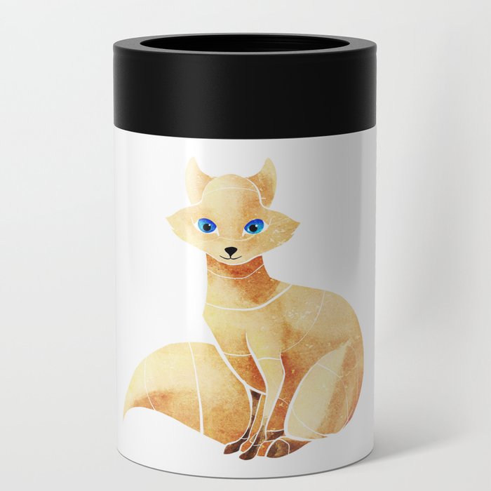 Arctic fox Can Cooler by saeiarts 