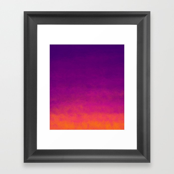 Watercolor Sunset Framed Art Print