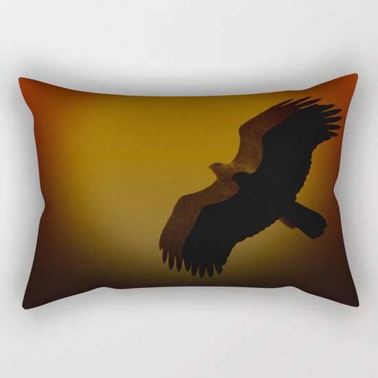 Shadow flight Rectangular Pillow