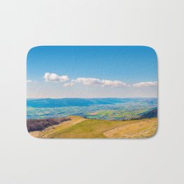 French rolling landscape hill mountain large panorama Bath Mat | Rollinglandscape, Savoie, Natural, Nature, Color, Mountainrange, Spring, Hill, Sky, Valley 