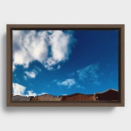 brooklyn clouds Framed Canvas