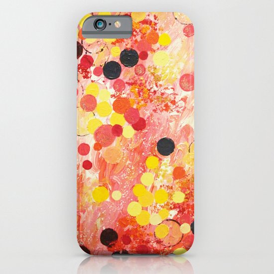 PERSONAL BUBBLE - Hot Pink Bubblegum Pop Fun Whimsical Circles Abstract Acrylic Painting Gift iPhone & iPod Case