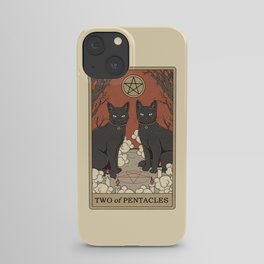 Two of Pentacles iPhone Case