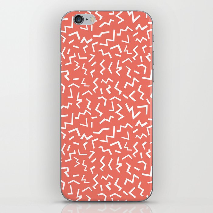memphis zig zag modern minimal abstract pattern trendy gifts iPhone Skin