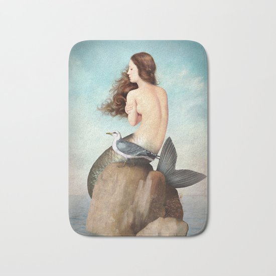 the soul is full of longing Bath Mat