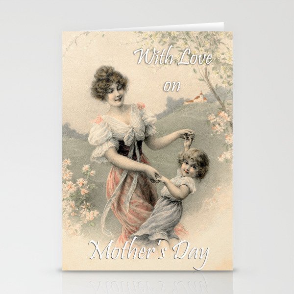 Vintage Mother's day card Stationery Cards