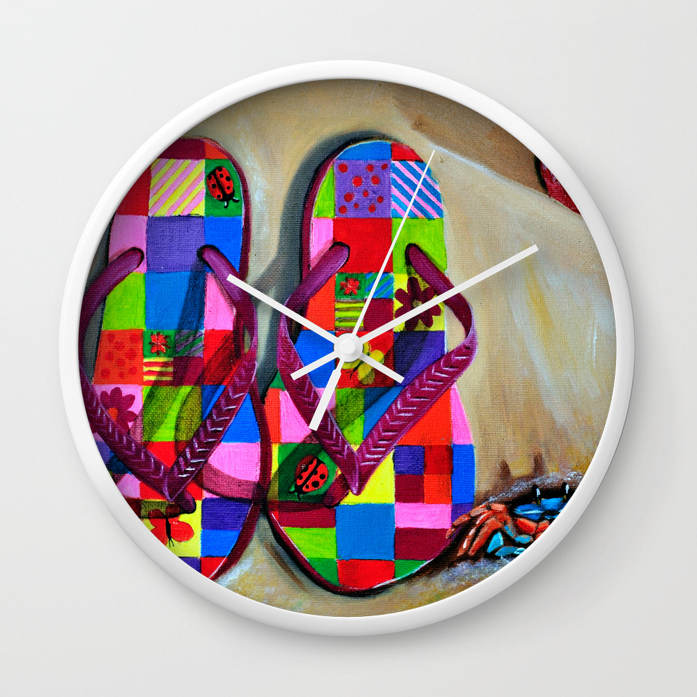 Beach Sandals Girls Fine Art Print Girls Room Whimsical Wall