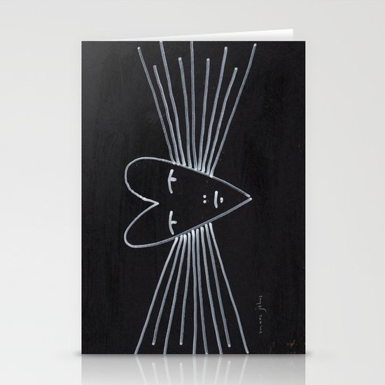 radiant heart Stationery Cards
