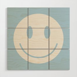 Happy Thoughts Baby Blue Wood Wall Art