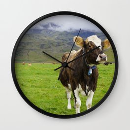 Inquisitive Cow Wall Clock