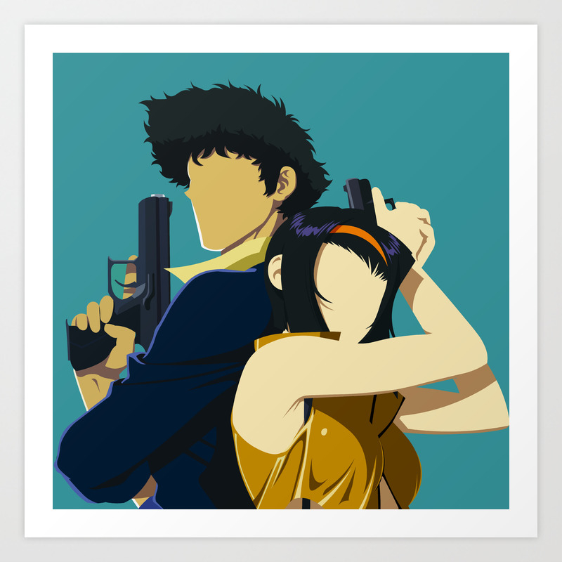 Cowboy Bebop Minimalistic Anime Art Art Print By Tianamrgn Society6