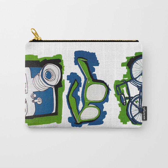 Camera, Glasses and Bike Carry-All Pouch
